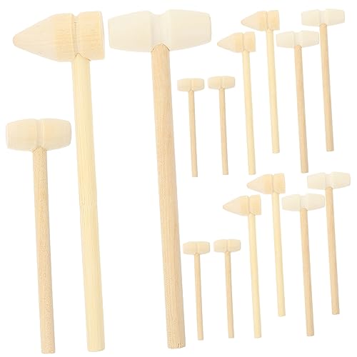 Kisangel 15Stücke Teiliges Holzhammer Für Kreatives Hammerspielzeug Aus Holz Sicheres Gesundes Für Jungen Und Mini Hämmer Für Verschiedene Anwendungen Kisangel 15Stücke Teiliges Holzhammer Für Kreatives Hammerspielzeug Aus Holz Sicheres Gesundes Für Jungen Und Mini Hämmer Für Verschiedene Anwendungen von Kisangel