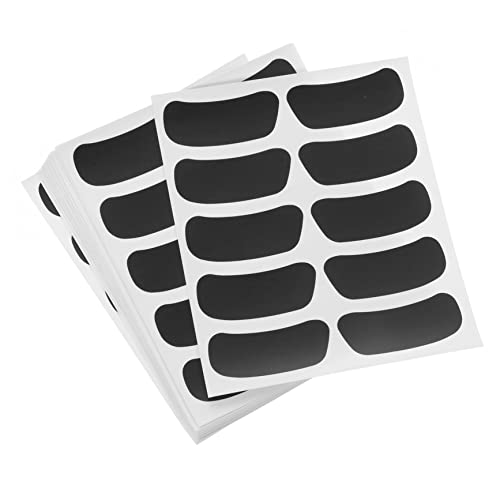 Kisangel 16 Blatt Augenaufkleber Baseball-Aufkleber Gesicht Lüfter Aufkleber für Sportfans Sportversorgung kompakter Augenstreifen Sportartikel PVC selbstklebend Black von Kisangel