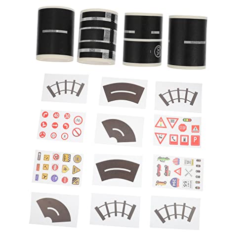 Kisangel 16 Stück Autobahnstrecke Washi-Tape-Aufkleber Flüsterpapier von Kisangel