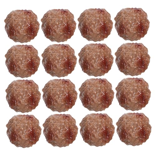 Kisangel 16 Stück Gefälschte Gekochte Rindfleisch Fleischbällchen Künstliche Lebensmittel Requisiten Künstliche Realistische Lebensmittel Fleischbällchen Displays Kisangel 16 Stück Gefälschte Gekochte Rindfleisch Fleischbällchen Künstliche Lebensmittel Requisiten Künstliche Realistische Lebensmittel Fleischbällchen Displays von Kisangel