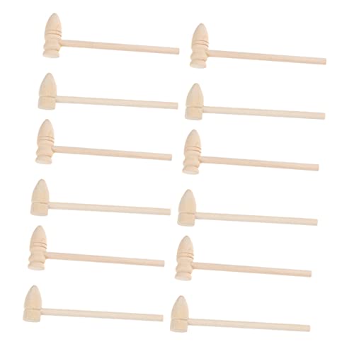 Kisangel 16 Stück Holzhammer für Teiliges Langlebige Hämmer für Pounding Toy für Kreative Spiele DIY Projekte und Mehr für Junge von Kisangel