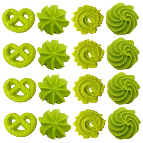 Kisangel 16 Stück Keks-Modell spielzeuge für tortendekoration Schaufensterdekoration Sortiert künstlich Nachtisch vorgeben Keksspielzeug lebensechter Keks PVC Green Kisangel 16 Stück Keks-Modell spielzeuge für tortendekoration Schaufensterdekoration Sortiert künstlich Nachtisch vorgeben Keksspielzeug lebensechter Keks PVC Green von Kisangel