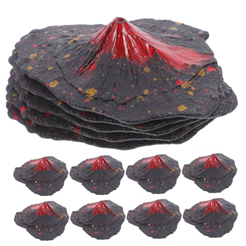 Kisangel 16 Stück Mini Plastik Modell Hohe Vulkanfigur für Mikro Landschaftsdekoration Lernspielzeug für Geographie Wissenschaftsdeko und Bonsai Dekoration von Kisangel