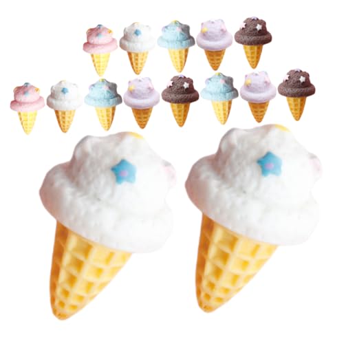 Kisangel 16 Stück Simulierter Eiskegel Zapfen wiederverwendbar gefälschte Eiscreme-Requisiten gefälschtes Eismodell Eiscreme-Modellierfigur künstliches Eistüte Harz Kisangel 16 Stück Simulierter Eiskegel Zapfen wiederverwendbar gefälschte Eiscreme-Requisiten gefälschtes Eismodell Eiscreme-Modellierfigur künstliches Eistüte Harz von Kisangel