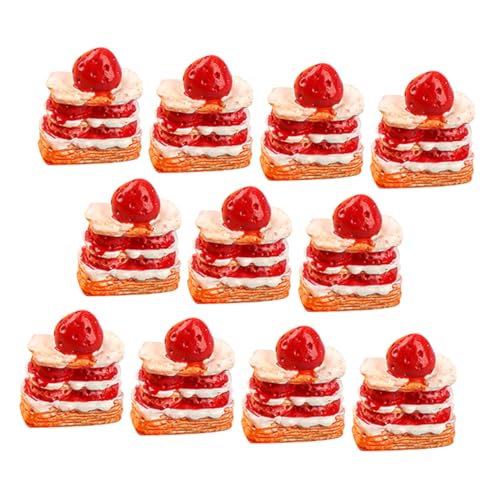 Kisangel 16 Stück Simulierter Erdbeercreme -Kuchen Simulationskuchen lebensechte Kuchen künstliche Kuchen Dessert-Modelle dekorative gefälschte Nahrungsstütze Harz rot Kisangel 16 Stück Simulierter Erdbeercreme -Kuchen Simulationskuchen lebensechte Kuchen künstliche Kuchen Dessert-Modelle dekorative gefälschte Nahrungsstütze Harz rot von Kisangel