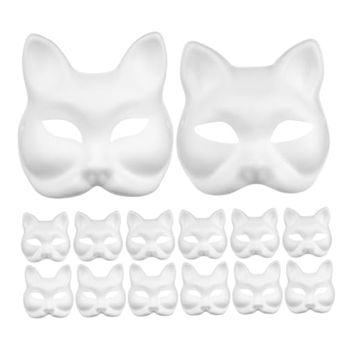 Kisangel 16 Stück Teiliges Bemalbare Tiergesichtsmasken aus Papiermaschee Leichte Atmungsaktive Diy Bastelmasken für Karneval Halloween Partys und Kreative Kunstprojekte Kisangel 16 Stück Teiliges Bemalbare Tiergesichtsmasken aus Papiermaschee Leichte Atmungsaktive Diy Bastelmasken für Karneval Halloween Partys und Kreative Kunstprojekte von Kisangel