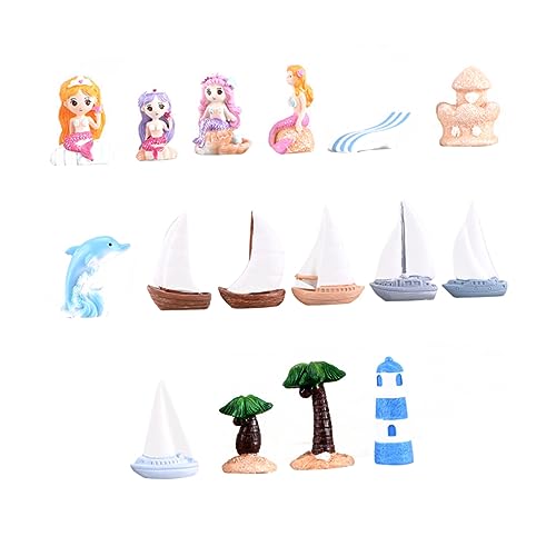 Kisangel 16 Stück Teiliges Mini Szenendekorationen im Meerestil Kreative Figuren aus Resin für Bonsai Blumentöpfe und Heimdekoration Zufällige Muster für Einzigartiges Kisangel 16 Stück Teiliges Mini Szenendekorationen im Meerestil Kreative Figuren aus Resin für Bonsai Blumentöpfe und Heimdekoration Zufällige Muster für Einzigartiges von Kisangel