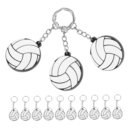 Kisangel 16 Stück Teiliges PVC Volleyball Schlüsselanhänger Kleine Sportanhänger Vielseitig als Taschen Schlüsseldeko Robustes Material Modisches Partygeschenk für Fans und Kisangel 16 Stück Teiliges PVC Volleyball Schlüsselanhänger Kleine Sportanhänger Vielseitig als Taschen Schlüsseldeko Robustes Material Modisches Partygeschenk für Fans und von Kisangel