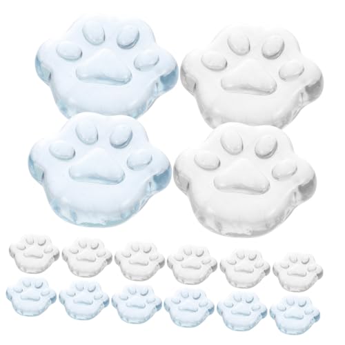 Kisangel 16 Stück Teiliges Transparentes Katzenpfoten Flexibles Anti Stress Sensory Toy für Erwachsene und Waschbar Langlebig für Party und Entspannung von Kisangel