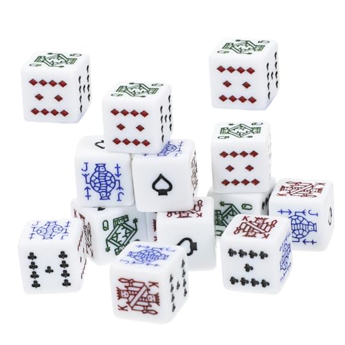 Kisangel 16 Stück Weiße Pokerfarbe verrückt Mini große Würfel Würfelspiel farbig Tragbar Spielwürfel quadratische Würfel lustige Würfel Spiel Würfel Spiel Party Gunst Acryl Kisangel 16 Stück Weiße Pokerfarbe verrückt Mini große Würfel Würfelspiel farbig Tragbar Spielwürfel quadratische Würfel lustige Würfel Spiel Würfel Spiel Party Gunst Acryl von Kisangel
