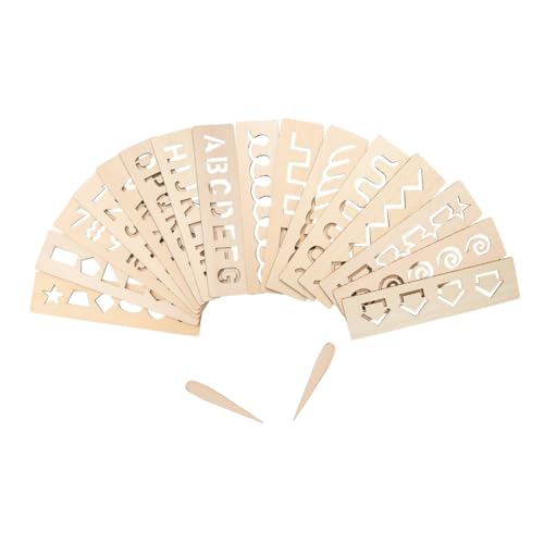 Kisangel 16Stücke Teiliges Holzspielzeug Für Frühes Lernen Lernspielzeug Geometrischen Formen Für Pädagogische Spielhilfe Für Vorschulkinder Und Kleinkinder von Kisangel