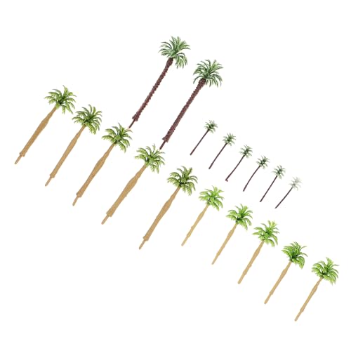 Kisangel 17 Stück Teiliges Miniatur Kunststoff Palmenbaum Realistische Mikro Landschaftsbäume Leichtes DIY Sandkasten Zubehör Natürliche für Modellbahnen und Outdoor Deko Kisangel 17 Stück Teiliges Miniatur Kunststoff Palmenbaum Realistische Mikro Landschaftsbäume Leichtes DIY Sandkasten Zubehör Natürliche für Modellbahnen und Outdoor Deko von Kisangel