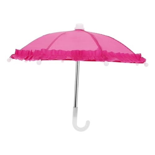 Kisangel 18 Puppenschirme Puppenhausschirme Puppen Kleines Puppenzubehör Minischirm Handyschirm Schirm Angelschirm Hutschirm Dekoration Rosy Plastic Kisangel 18 Puppenschirme Puppenhausschirme Puppen Kleines Puppenzubehör Minischirm Handyschirm Schirm Angelschirm Hutschirm Dekoration Rosy Plastic von Kisangel