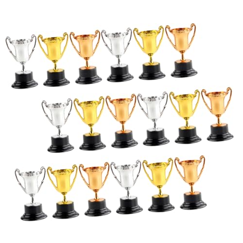 Kisangel 18 Stück Mini Trophäen aus Kunststoff für Kindergeburtstag Teiliges Pokalset und Auszeichnung für Wettbewerbe und Spiele Mini Zubehör Kisangel 18 Stück Mini Trophäen aus Kunststoff für Kindergeburtstag Teiliges Pokalset und Auszeichnung für Wettbewerbe und Spiele Mini Zubehör von Kisangel
