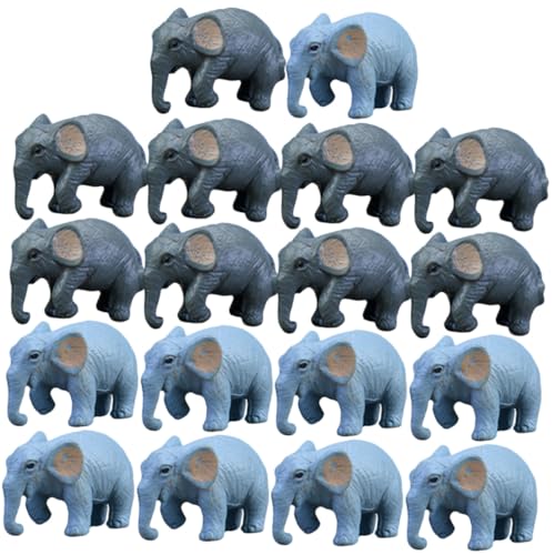 Kisangel 18 Stück Teiliges Mini Tierfiguren Kleine Miniatur aus Robustem Material für Bonsai Dekoration Mini Garten und DIY Bastelprojekte Realistische Tierfiguren in Dunkler und Leichter von Kisangel
