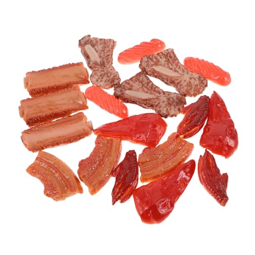 Kisangel 18 Stück Teiliges Realistisches Spiel-fleischmodell aus Kunststoff Langlebige Simulation von Enten- Hähnchen Schweinefleisch Vielseitig für Küchen Tischdekoration Fotografie Kisangel 18 Stück Teiliges Realistisches Spiel-fleischmodell aus Kunststoff Langlebige Simulation von Enten- Hähnchen Schweinefleisch Vielseitig für Küchen Tischdekoration Fotografie von Kisangel