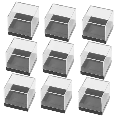 Kisangel 18Stücke Transparente Acryl Box Für Edelsteine Mehrzweck Sammler Vitrine Für Mineralien Schmuck Und Münzen Robuste Aufbewahrung Sicht Und Organisierter Schutz von Kisangel