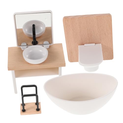 Kisangel 1Satz Badewanne Waschbecken Toilette Und Schrank Realistisches Badezimmerzubehör Für Kreatives Kisangel 1Satz Badewanne Waschbecken Toilette Und Schrank Realistisches Badezimmerzubehör Für Kreatives von Kisangel