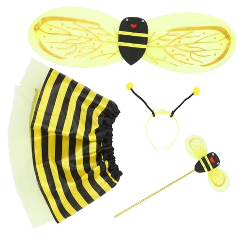 Kisangel 1Satz Bienenkostüm Set Für Teiliges Set Mit Bienenflügeln Haarreifen Und Feenstab Halloween Karneval Und Cosplay Dramen Wunderschöne Bienen Anzieh Requisiten von Kisangel