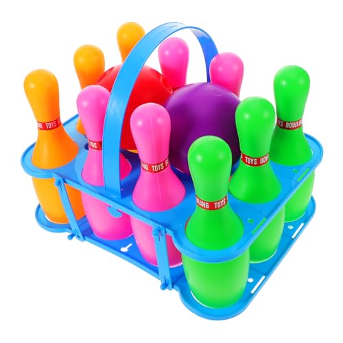 Kisangel 1Satz Bowling Set Interaktives Für Draußen Bowling Pins Und Bälle Fördert Hand Auge Koordination Für Partys Und Familienaktivitäten Spaß Für Jungen von Kisangel