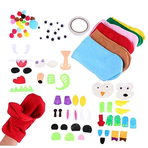 Kisangel 1Satz DIY Handpuppen Bastelset Für Kreatives Filz Puppenherstellung Kit Fantasie Geduld Und Kreativität Handpuppen Für DIY Projekte von Kisangel