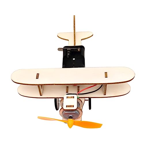 Kisangel 1Satz DIY Holzflugzeug Modellbau Elektrisches Gleiflugzeug Für Fördert Kreativität Und Lernfähigkeiten Aus Hochwertigem Holz Sicher Und Langlebig von Kisangel