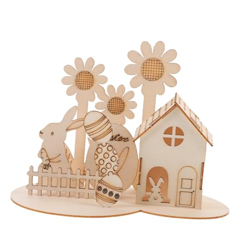 Kisangel 1Satz DIY Holzpuzzle Ostern Kreatives Bastelspielzeug für Fördert Hand Augen Koordination und Praktische Fähigkeiten Langlebiges Holzmaterial von Kisangel