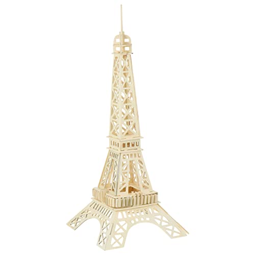 Kisangel 1Satz Eiffelturm Puzzle Holzmodell Für DIY Bastelset Kreatives Eltern Interaktion Sicher Und Für Puzzleliebhaber von Kisangel