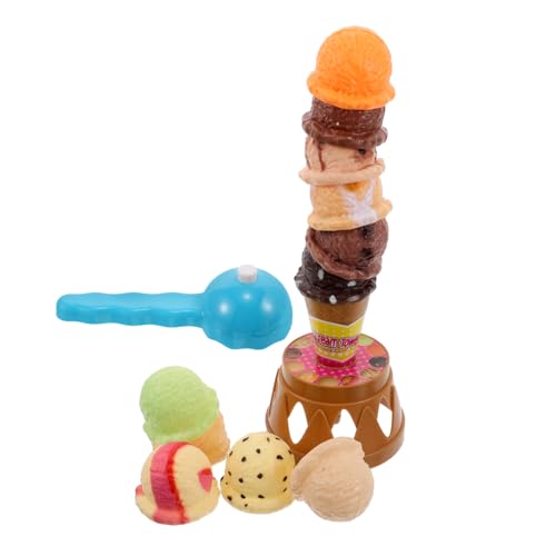 Kisangel 1Satz Eiscreme Stapelspielzeug Set für Interaktives Kreativität und Kognitiven Fähigkeiten für Fantasievolles von Kisangel
