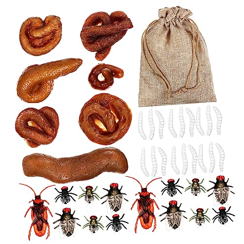 Kisangel 1Satz Fake Poo Streichset Teiliges mit Realistischen Kackhaufen Gefälschten Kakerlaken und Spaßige Scherzartikel für Aprilscherze und Partys Sicher Kisangel 1Satz Fake Poo Streichset Teiliges mit Realistischen Kackhaufen Gefälschten Kakerlaken und Spaßige Scherzartikel für Aprilscherze und Partys Sicher von Kisangel