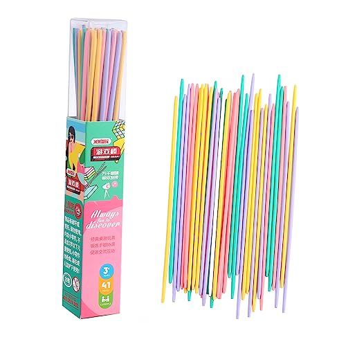 Kisangel 1Satz Farbige Spielstäbe Für Pädagogisches Pick Up Sticks Aus Natürlichem Für Eltern Junge Mädchen Aktivitäten Für Lernen Und Spaß Jedem Alter von Kisangel