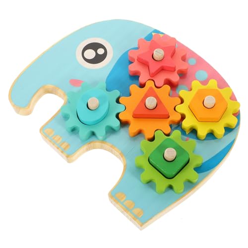 Kisangel 1Satz Geometrisches Formenpuzzle aus Holz Lernspielzeug für Vorschulkinder Kreativität und Feinmotorik Entwicklungs und Bildungsspielzeug von Kisangel