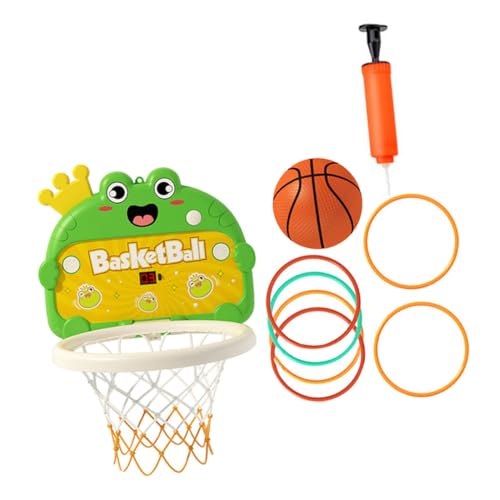 Kisangel 1Satz Großer Basketballkorb Für Wandmontierter Cartoon Basketballständer Mit Basketball Ballpumpe Und Aufhängungshaken Für Indoor Spielspaß von Kisangel