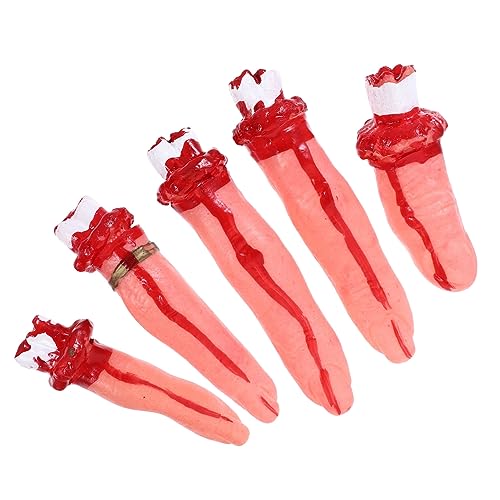 Kisangel 1Satz Halloween Requisiten Realistische Blutige Finger für Cosplay Party Dekoration und Streiche für Gruselige bei Halloween Events Kisangel 1Satz Halloween Requisiten Realistische Blutige Finger für Cosplay Party Dekoration und Streiche für Gruselige bei Halloween Events von Kisangel
