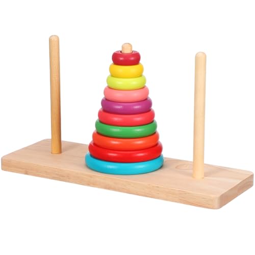 Kisangel 1Satz Hölzernes Hanoi Turmspielzeug für Lagiges Pädagogisches Stapelspielzeug Hand Augen Koordination und Kreativität für Geburtstage Leicht Kisangel 1Satz Hölzernes Hanoi Turmspielzeug für Lagiges Pädagogisches Stapelspielzeug Hand Augen Koordination und Kreativität für Geburtstage Leicht von Kisangel