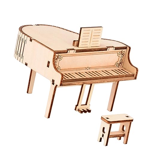 Kisangel 1Satz Holz Puzzle Klavier Modell DIY Bastelset für Zusammenbaupuzzle aus Holz Kreatives für Fantasie und Kreativität für Jungen Kisangel 1Satz Holz Puzzle Klavier Modell DIY Bastelset für Zusammenbaupuzzle aus Holz Kreatives für Fantasie und Kreativität für Jungen von Kisangel