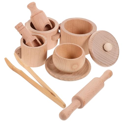 Kisangel 1Satz Holz Teeservice Set Für Teiliges Für Kleinkinder Kreatives Rollenspiel Für Teeparty Sicheres Und Fantasieanregendes Küchenspielzeug Für Frühkindliche Bildung Kisangel 1Satz Holz Teeservice Set Für Teiliges Für Kleinkinder Kreatives Rollenspiel Für Teeparty Sicheres Und Fantasieanregendes Küchenspielzeug Für Frühkindliche Bildung von Kisangel