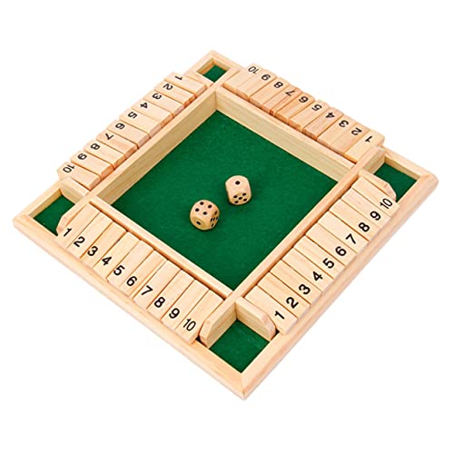 Kisangel 1Satz Holzbrettspiel für Spieler Lustiges Brettspiel für Partys und Familienunterhaltung Interaktive Spielesammlung Mathematischen Fähigkeiten von Kisangel