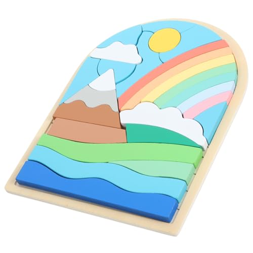 Kisangel 1Satz Holzpuzzle Für Kleinkinder Pädagogisches Kognitiven Fähigkeiten Motorik Und Kreativität Für Jungen Und Ab Jahr von Kisangel