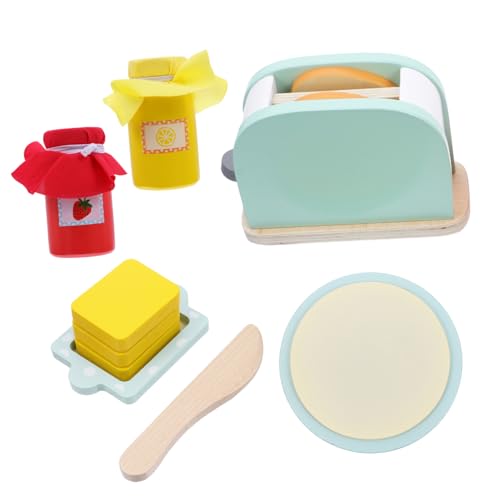 Kisangel 1Satz Holzspielzeug Für Interaktives Küchenzubehör Mit Toaster Und Toastscheiben Fördert Kreatives Und Frühes Lernen Für Jungen Und Jahren Kisangel 1Satz Holzspielzeug Für Interaktives Küchenzubehör Mit Toaster Und Toastscheiben Fördert Kreatives Und Frühes Lernen Für Jungen Und Jahren von Kisangel
