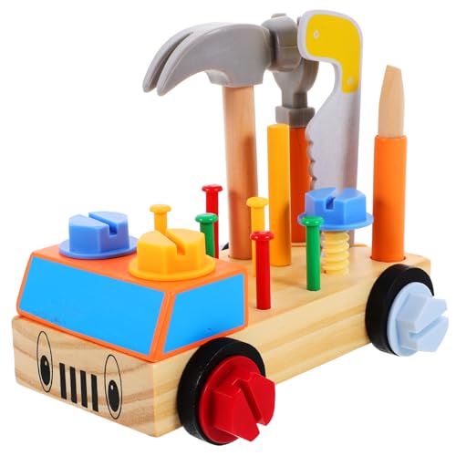 Kisangel 1Satz Holzspielzeug Werkzeugkasten für Reparaturset zum Zusammenbauen und Zerlegen von Spielzeugautos Frühpädagogisches für Jungen und Fördert Praktische Fähigkeiten Kisangel 1Satz Holzspielzeug Werkzeugkasten für Reparaturset zum Zusammenbauen und Zerlegen von Spielzeugautos Frühpädagogisches für Jungen und Fördert Praktische Fähigkeiten von Kisangel