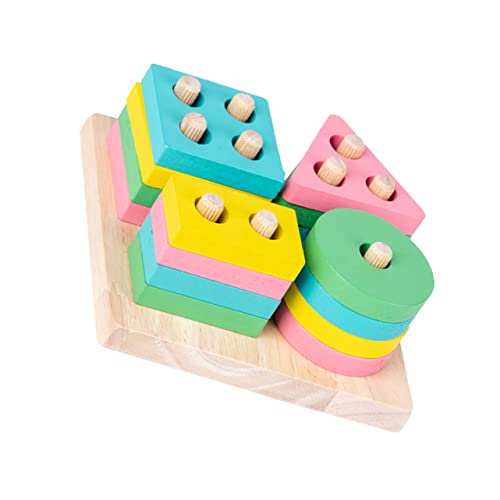 Kisangel 1Satz Holzstapelspielzeug Geometrische Bausteine für Pädagogisches Natürliches Material Fördert Feinmotorik und Kreativität bei Jungen Kisangel 1Satz Holzstapelspielzeug Geometrische Bausteine für Pädagogisches Natürliches Material Fördert Feinmotorik und Kreativität bei Jungen von Kisangel