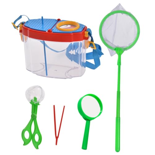 Kisangel 1Satz Insektenbeobachtungsbox Für Outdoor Explorationsspielzeug Mit Lupenbox Und Verstellbarem Fangnetz Für Naturentdeckungen Von Kreativität von Kisangel