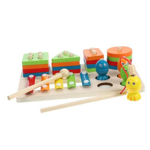 Kisangel 1Satz Interaktives Holzspielzeug für Kleinkinder Stapelspielzeug mit Geometrischen Formen Magnetischem Angelspiel und Feinmotorikspielzeug für Ab Jahr Kisangel 1Satz Interaktives Holzspielzeug für Kleinkinder Stapelspielzeug mit Geometrischen Formen Magnetischem Angelspiel und Feinmotorikspielzeug für Ab Jahr von Kisangel