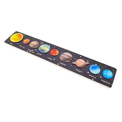 Kisangel 1Satz Interaktives Planeten Puzzle für Pädagogisches Holzspielzeug Kognitiven Fähigkeiten und Praktischen Fertigkeiten Kleinkinder und Vorschulkinder Ab von Kisangel