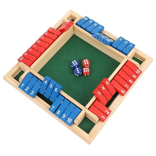 Kisangel 1Satz Interaktives Tischspielzeug aus Holz Spieler Brettspiel für Partys und Gesellige Abende Zahlenspiel mit Würfeln Spaß für Familie und Freunde für Gesellschaftsspiele von Kisangel