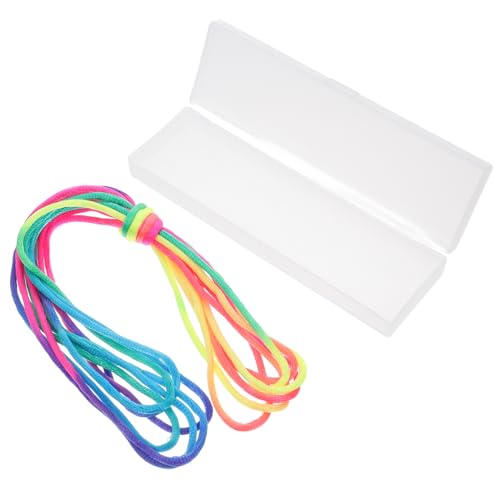 Kisangel 1Satz Katzen Cradle Spielzeugset Für Interaktive Fingerstring Spiele Für Geschicklichkeit Und Lernspielzeug Mit Bunten Schnüren Und Kunststoffbox von Kisangel