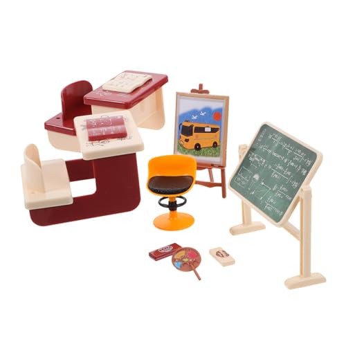 Kisangel 1Satz Klassenzimmer Zubehör mit Stühlen für Puppenhaus für Kreative DIY Projekte und Lebensszenen für Ab Jahren Kisangel 1Satz Klassenzimmer Zubehör mit Stühlen für Puppenhaus für Kreative DIY Projekte und Lebensszenen für Ab Jahren von Kisangel