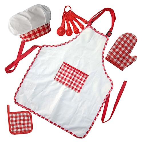Kisangel 1Satz Kochset Für Teiliges Schürzen Und Chef Hut Verstellbar Für Kreative Und Backabenteuer Für Jungen Jahren Kisangel 1Satz Kochset Für Teiliges Schürzen Und Chef Hut Verstellbar Für Kreative Und Backabenteuer Für Jungen Jahren von Kisangel