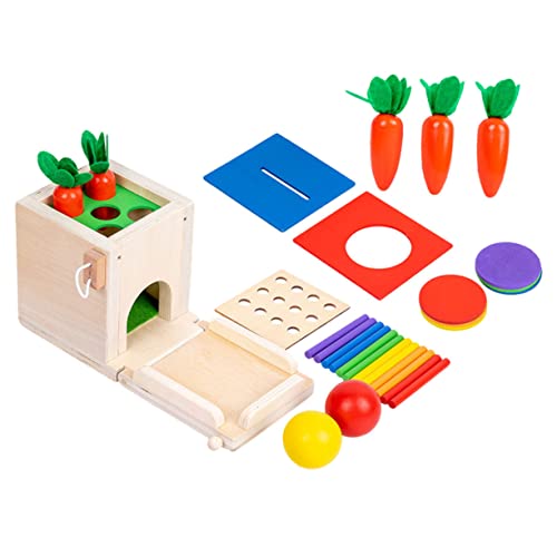Kisangel 1Satz Kompaktes Montessori Multifunktionales Formzuordnung Für Intelligentes Holzspielzeug Für Kreativität Und Lernförderung Für Ab Jahr von Kisangel